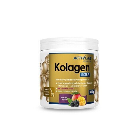 ActivLab, Kolagen Extra pulbere - 300 grame - Mango Blackberry